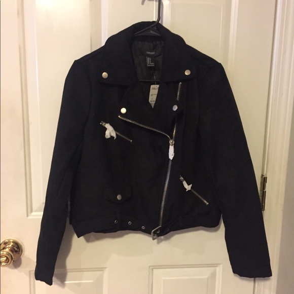 Forever 21 Jackets & Blazers - FOREVER 21 BLACK BIKER CASUAL JACKET